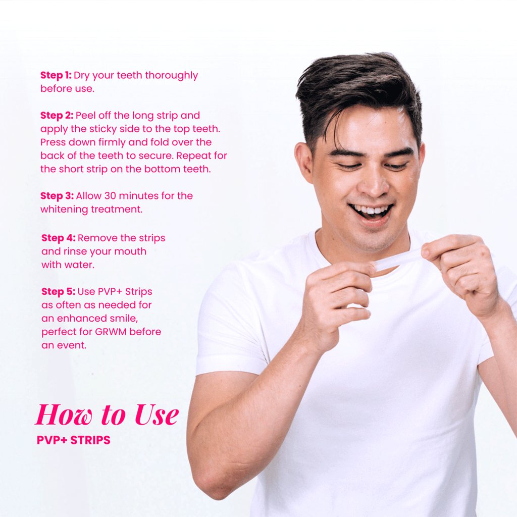 PVP+ TEETH WHITENING STRIPS